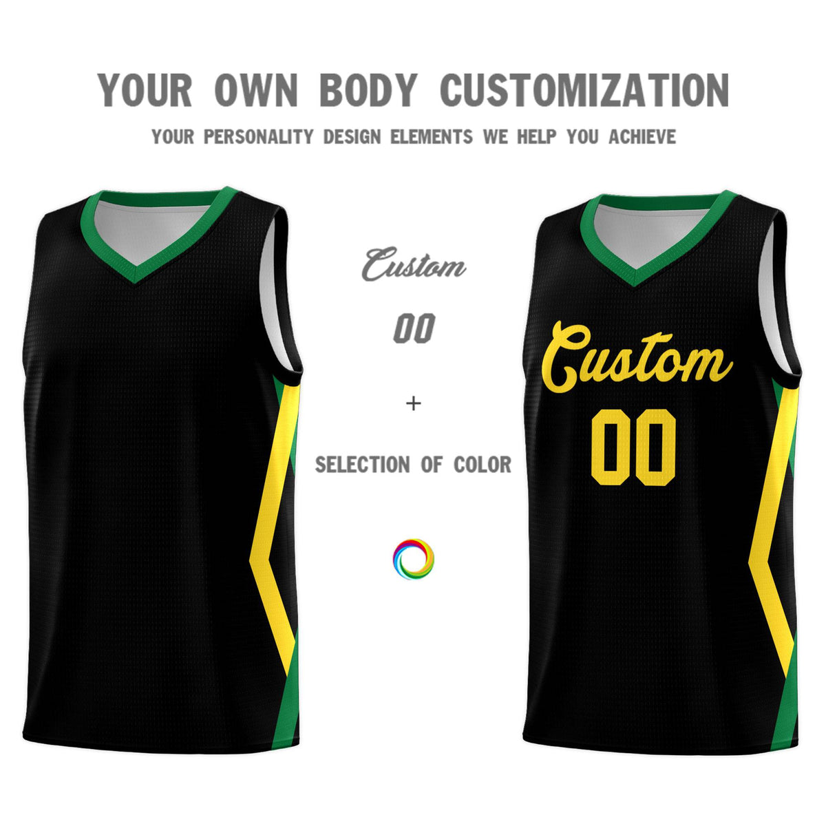 Custom Black Side Rhombus Graffiti Pattern Kits Basketball Jersey|KXKSHOP