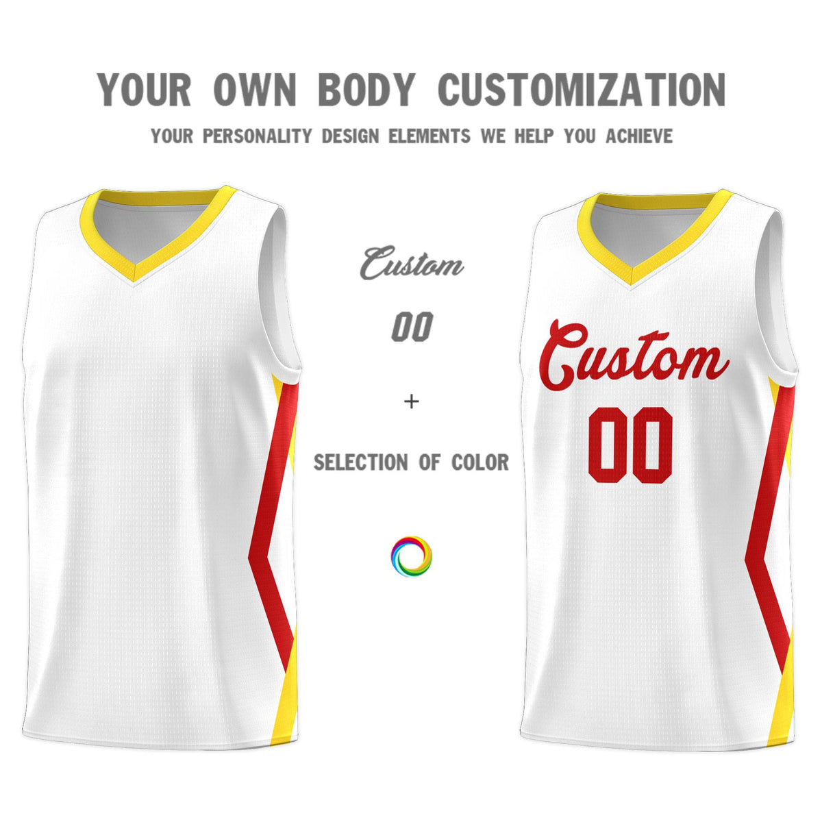 Custom White Side Rhombus Graffiti Pattern Kits Basketball Jersey|KXKSHOP