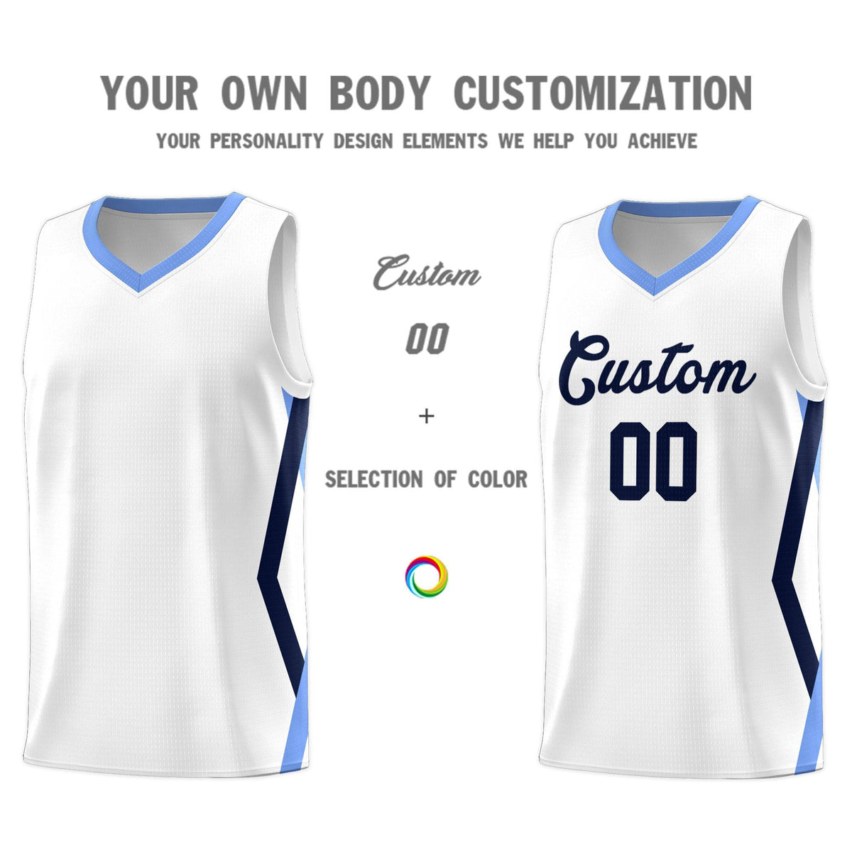 Custom White Side Rhombus Graffiti Pattern Kits Basketball Jersey|KXKSHOP