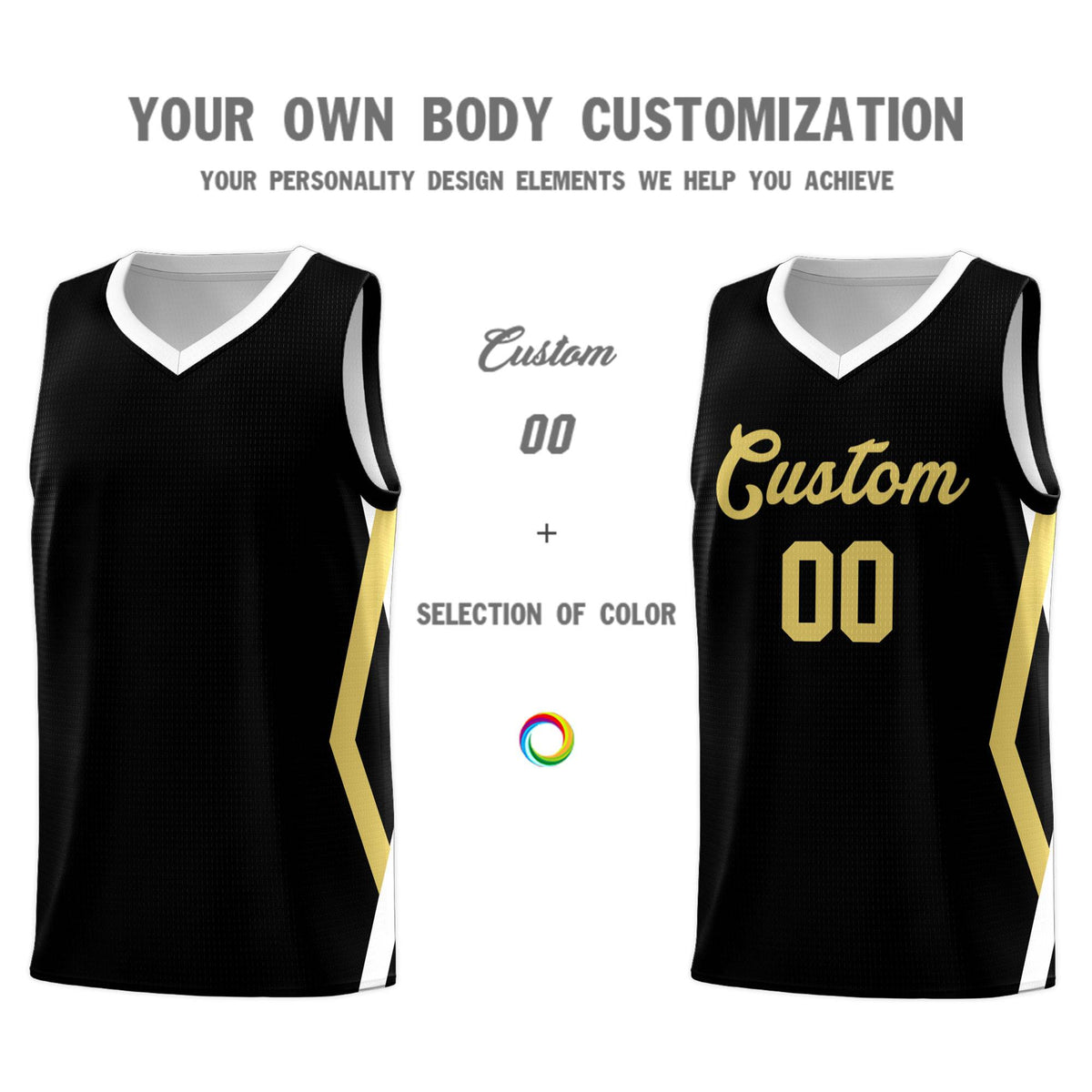 Custom Black Side Rhombus Graffiti Pattern Kits Basketball Jersey|KXKSHOP