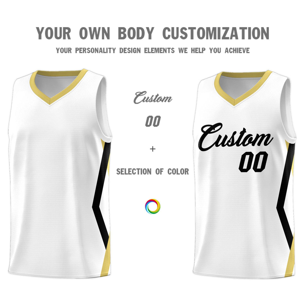 Custom White Side Rhombus Graffiti Pattern Kits Basketball Jersey|KXKSHOP