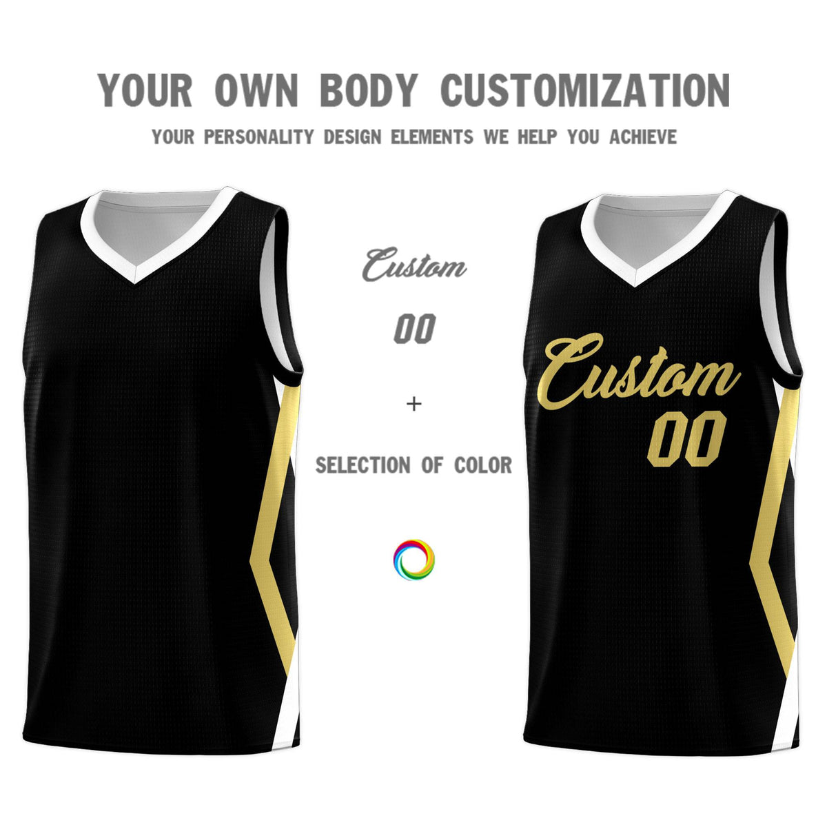 Custom Black Side Rhombus Graffiti Pattern Kits Basketball Jersey|KXKSHOP