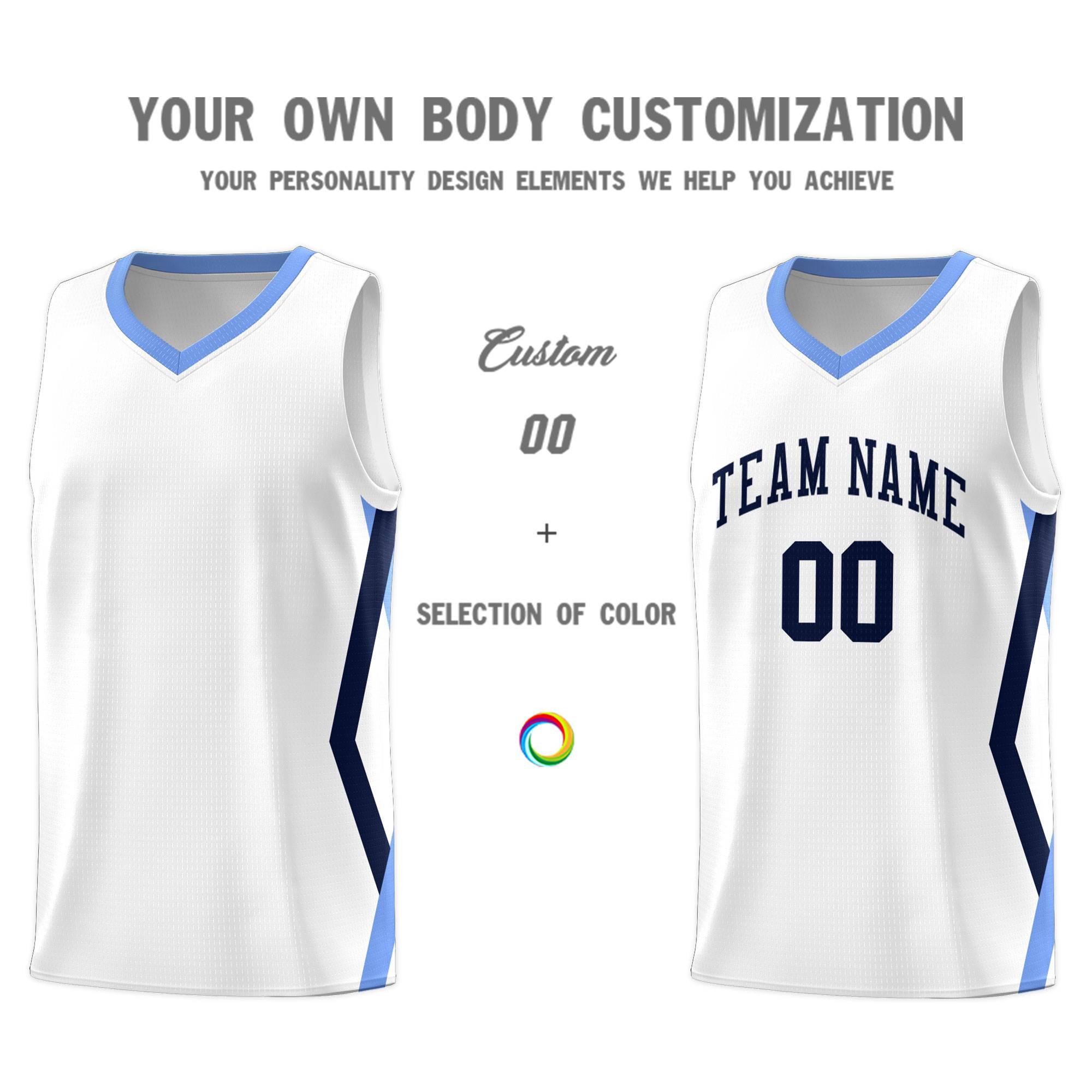 Custom White Side Rhombus Graffiti Pattern Kits Basketball Jersey|KXKSHOP