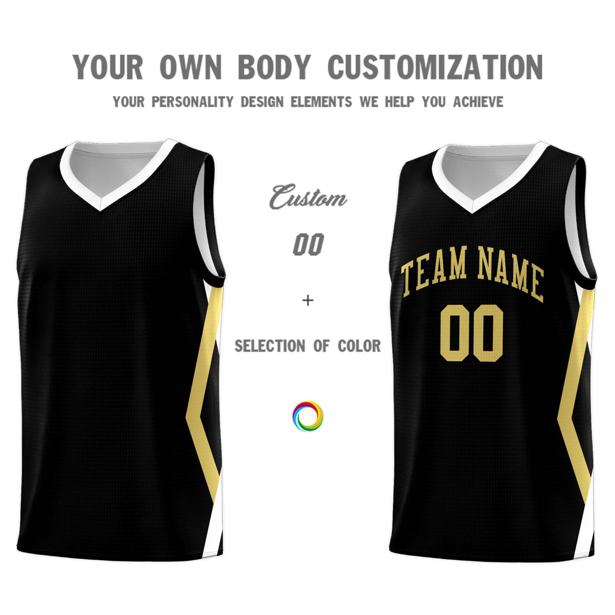 Custom Black Side Rhombus Graffiti Pattern Kits Basketball Jersey|KXKSHOP