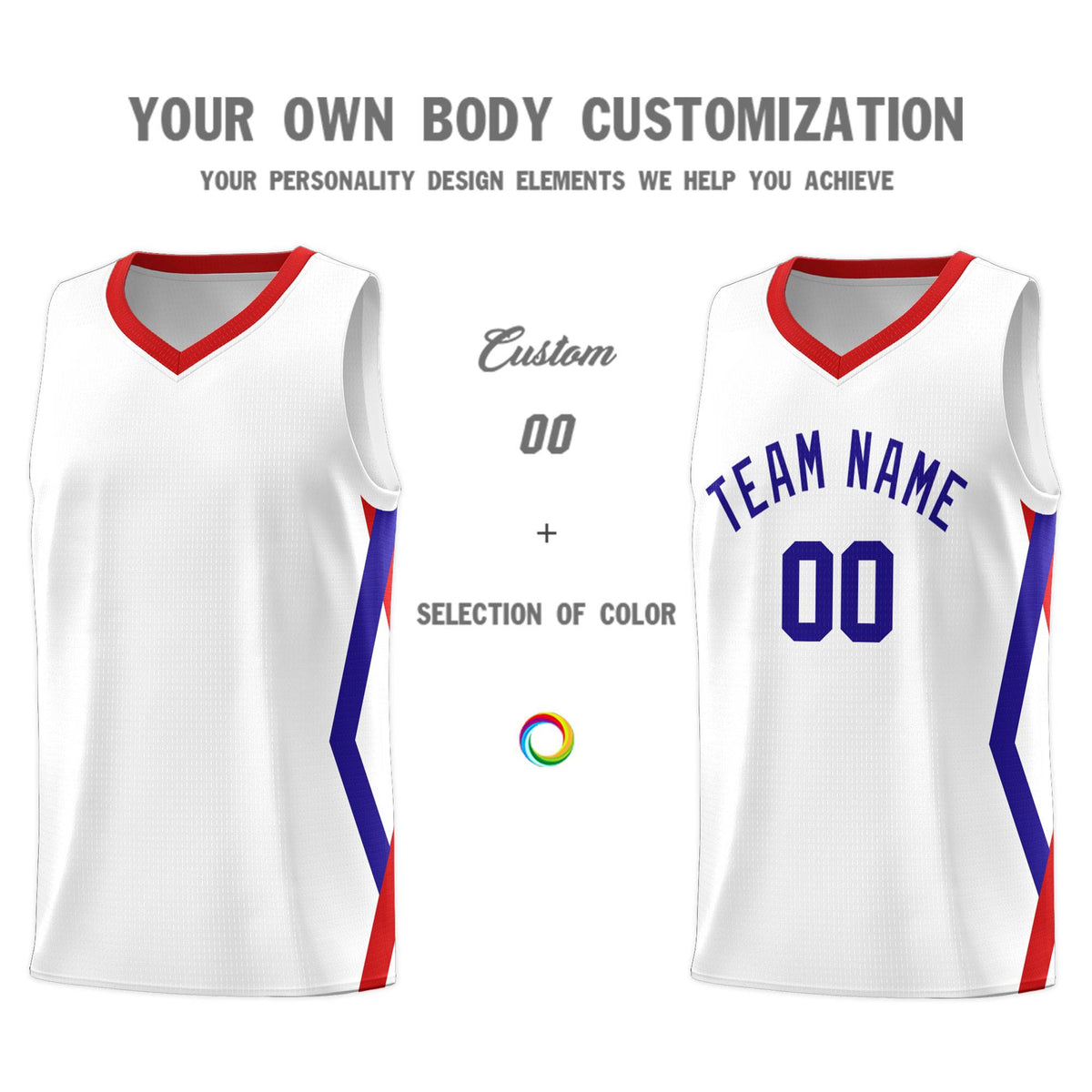 Custom White Side Rhombus Graffiti Pattern Kits Basketball Jersey|KXKSHOP