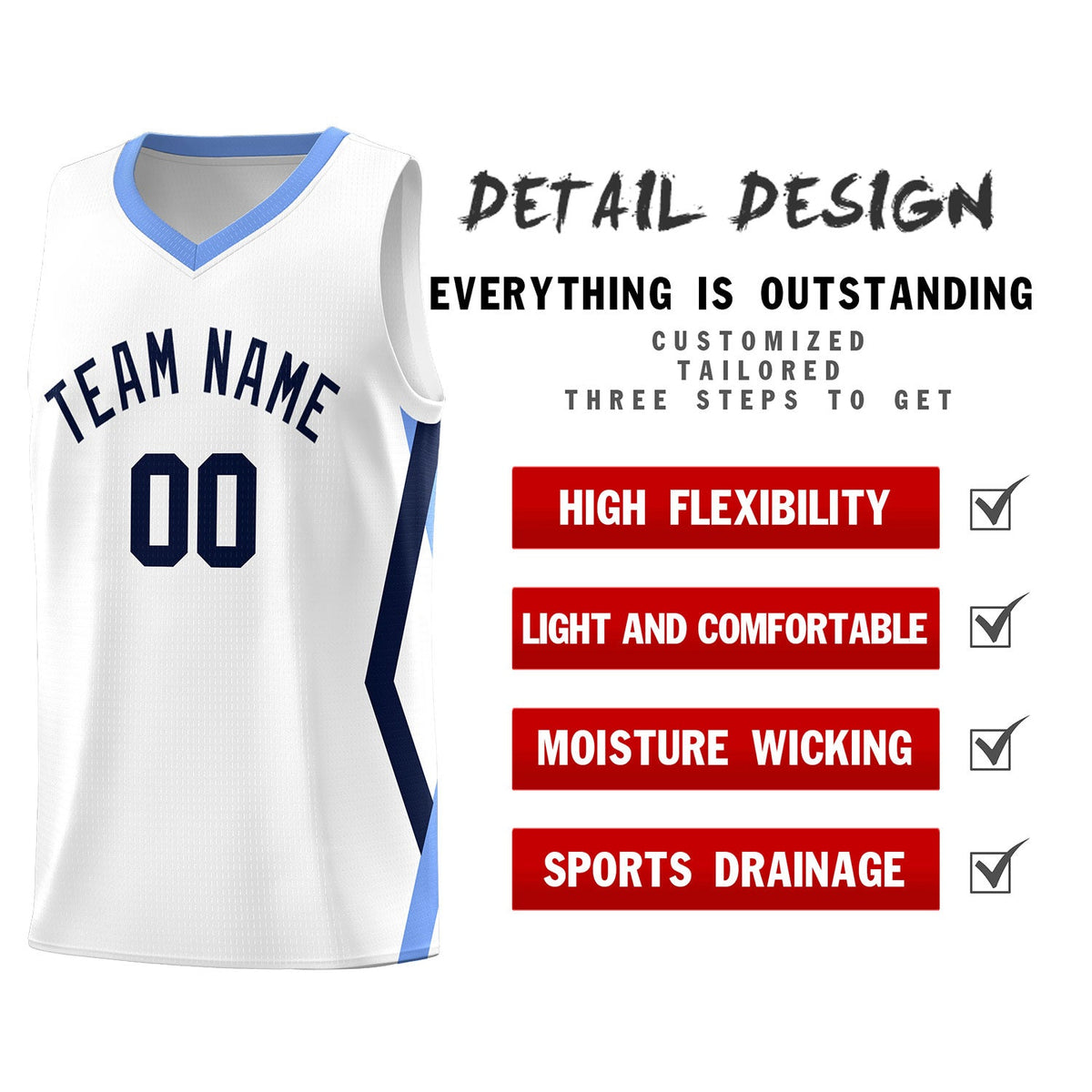 Custom White Side Rhombus Graffiti Pattern Kits Basketball Jersey|KXKSHOP