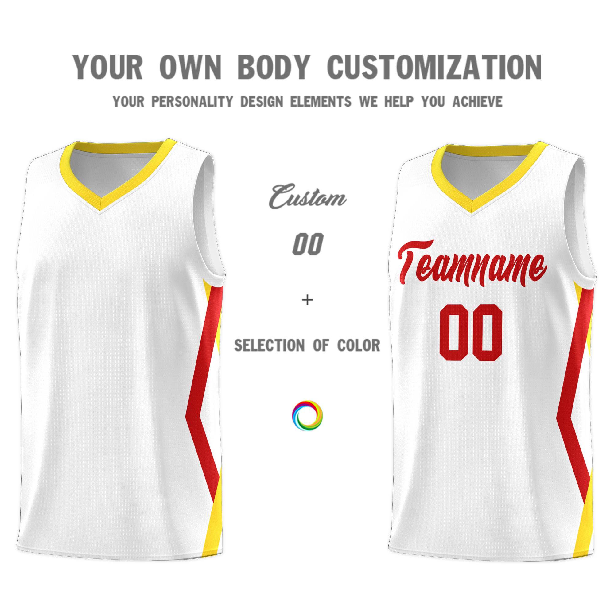 Custom White Side Rhombus Graffiti Pattern Kits Basketball Jersey|KXKSHOP