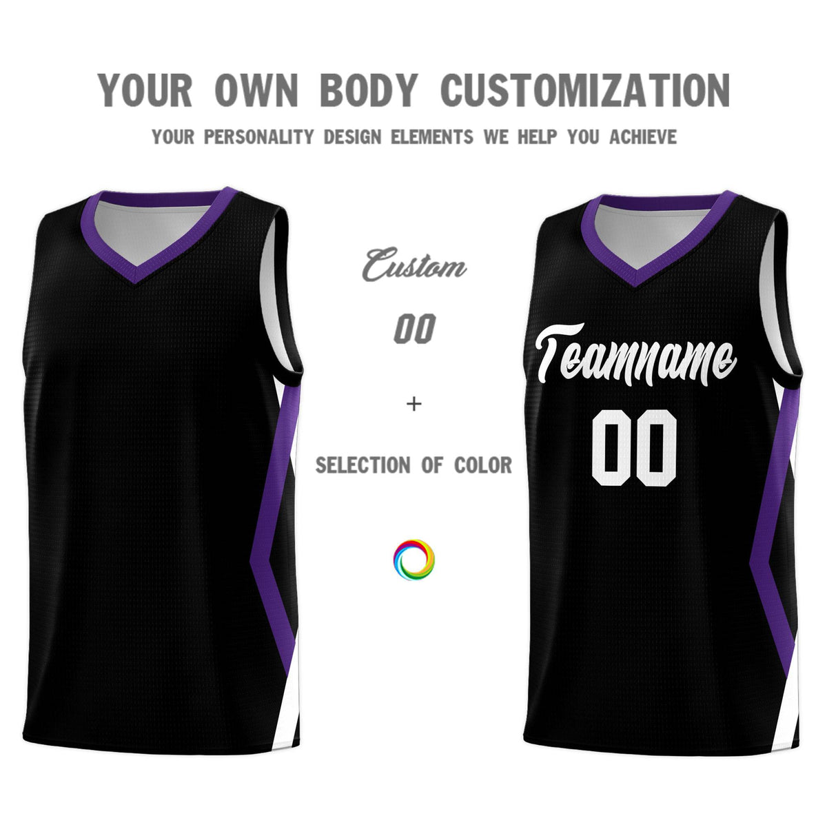 Custom Black Side Rhombus Graffiti Pattern Kits Basketball Jersey|KXKSHOP