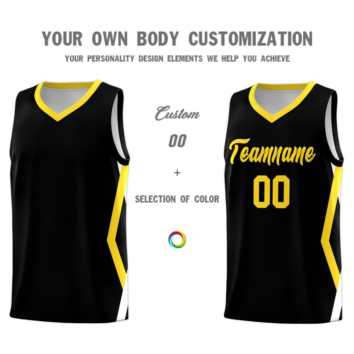 Custom Black Side Rhombus Graffiti Pattern Kits Basketball Jersey|KXKSHOP