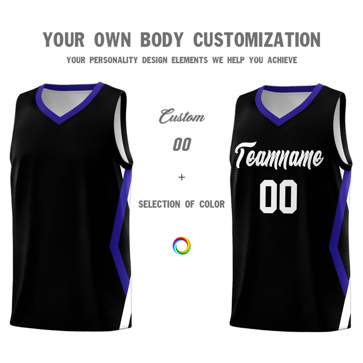 Custom Black Side Rhombus Graffiti Pattern Kits Basketball Jersey|KXKSHOP