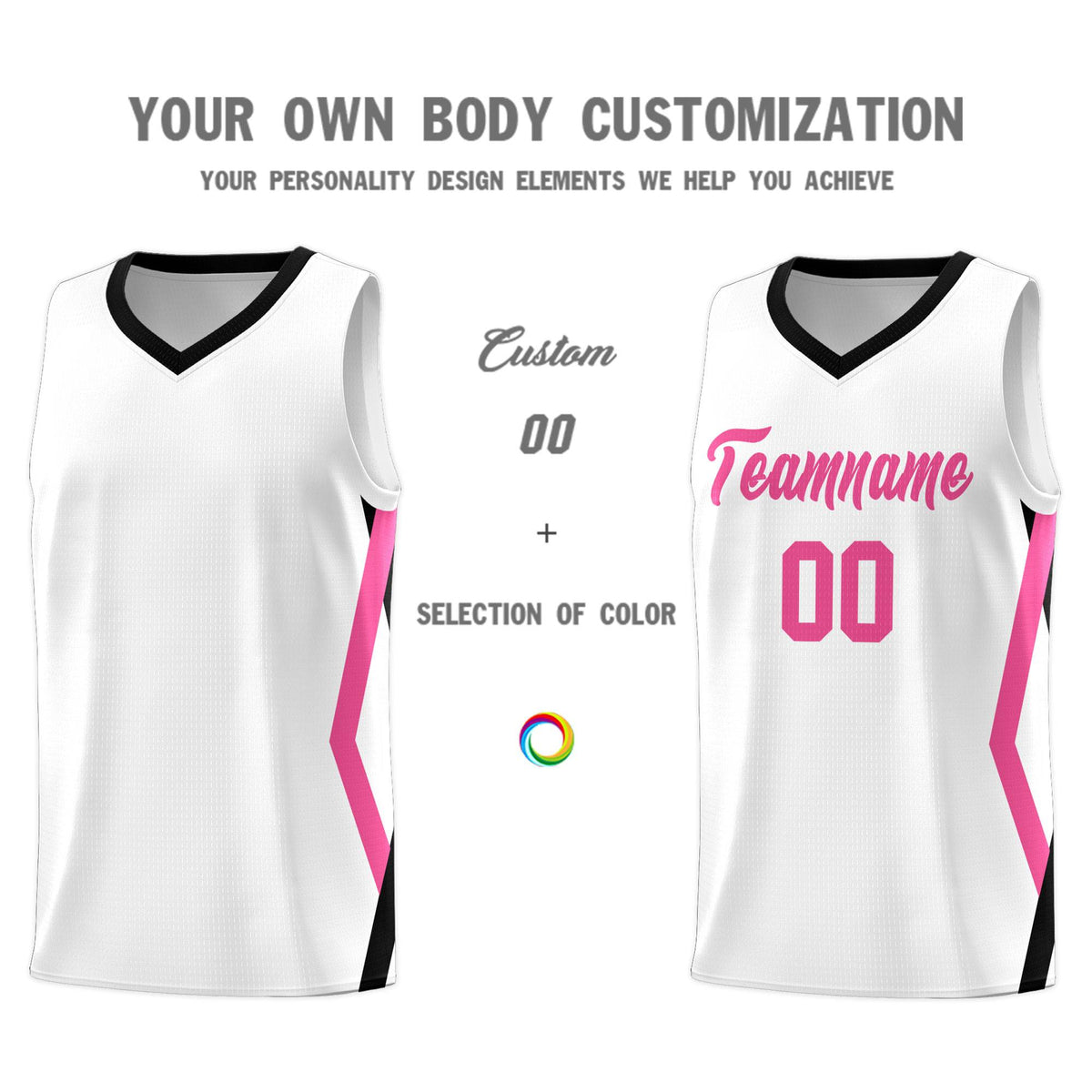 Custom White Side Rhombus Graffiti Pattern Kits Basketball Jersey|KXKSHOP