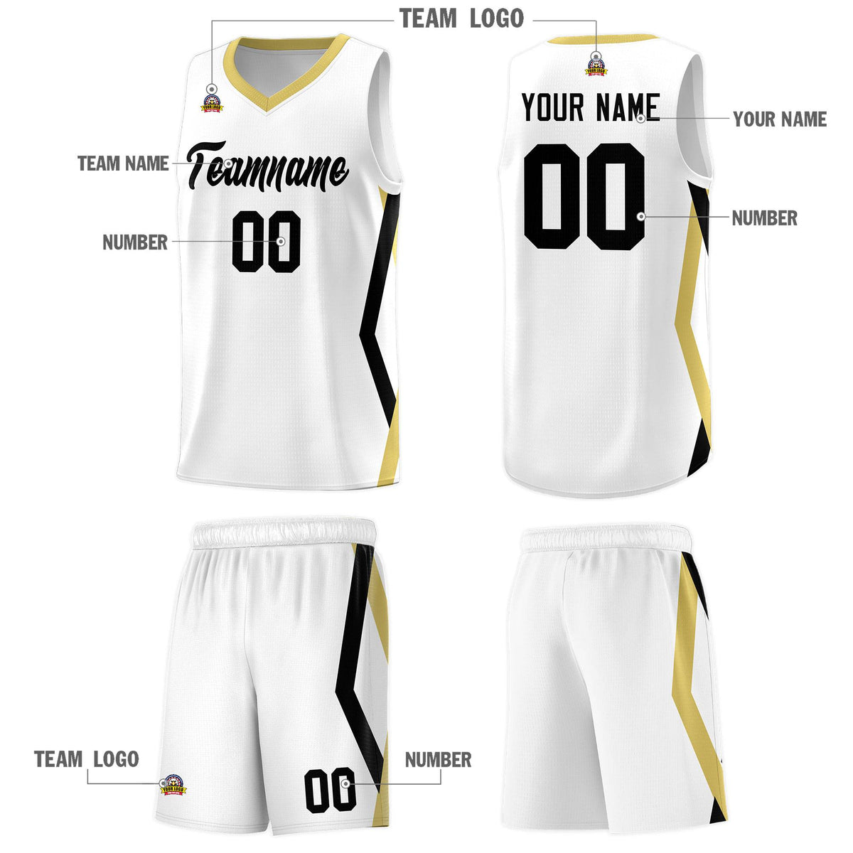 Custom White Side Rhombus Graffiti Pattern Kits Basketball Jersey|KXKSHOP