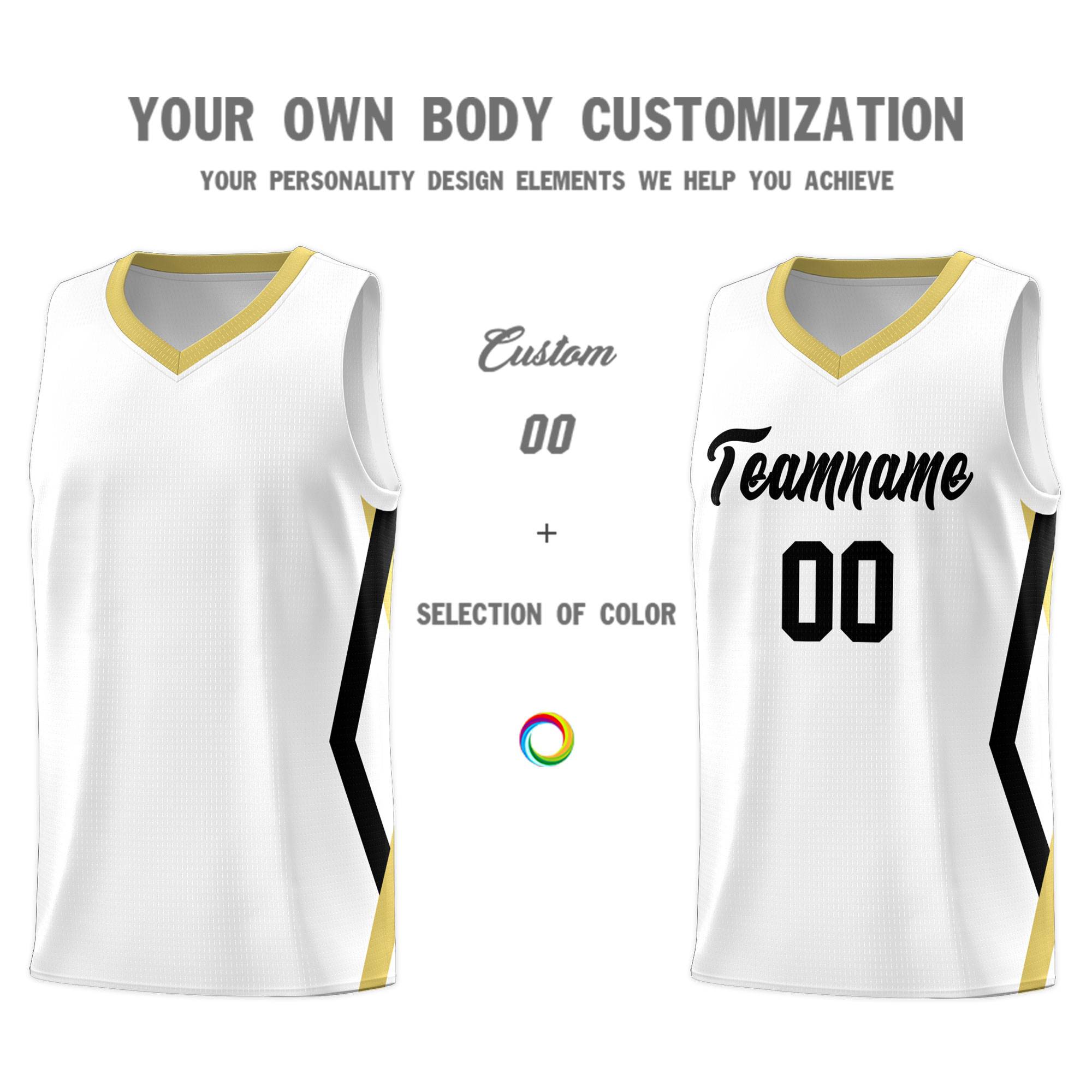 Custom White Side Rhombus Graffiti Pattern Kits Basketball Jersey|KXKSHOP