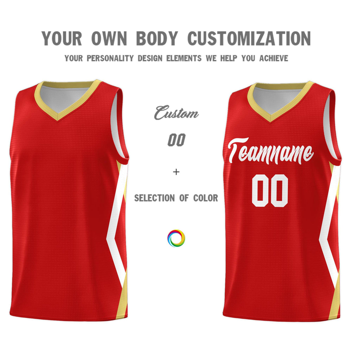 Custom Red Side Rhombus Graffiti Pattern Kits Basketball Jersey|KXKSHOP