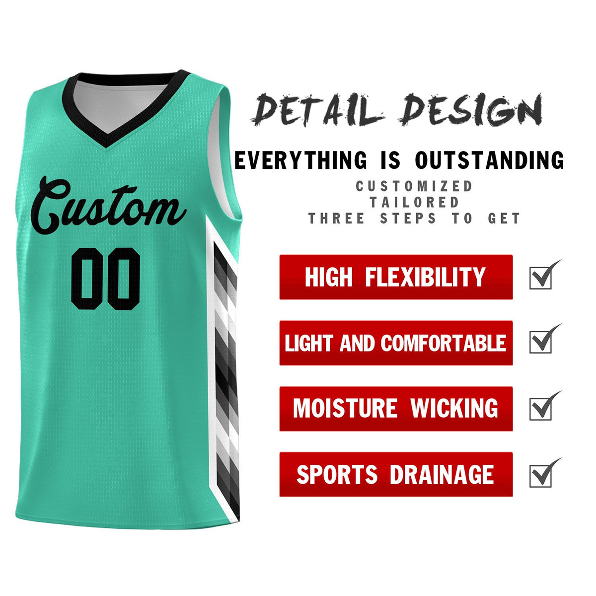 Custom Bright Green Mosaic Gradient Fashion Sports Uniform Basketball Jersey|KXKSHOP