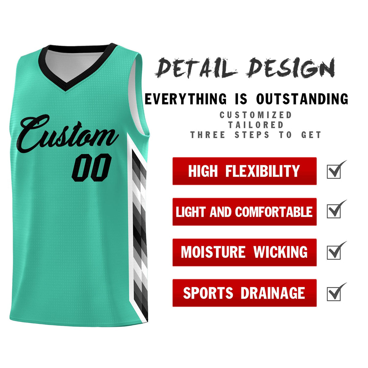 Custom Bright Green Mosaic Gradient Fashion Sports Uniform Basketball Jersey|KXKSHOP