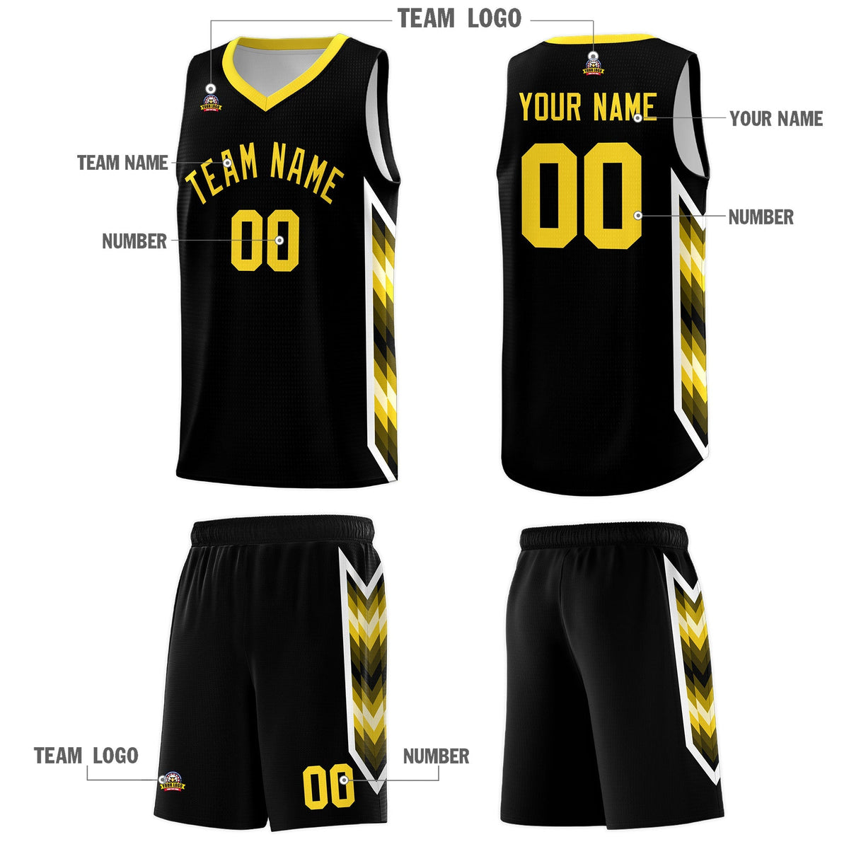 Custom Black Mosaic Gradient Fashion Sports Uniform Basketball Jersey|KXKSHOP