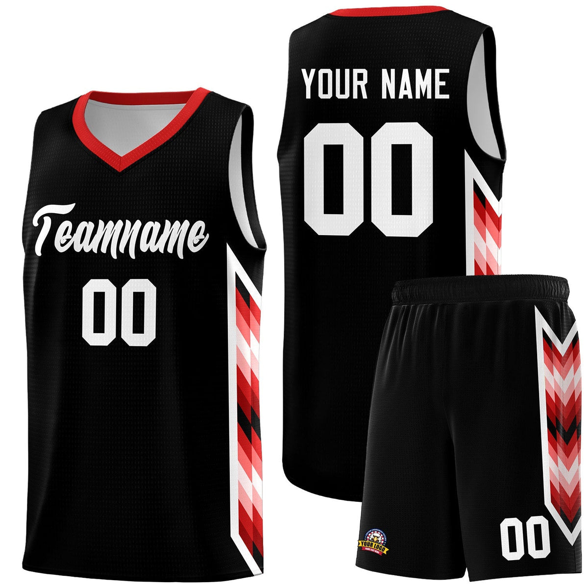 Custom Black Mosaic Gradient Fashion Sports Uniform Basketball Jersey|KXKSHOP