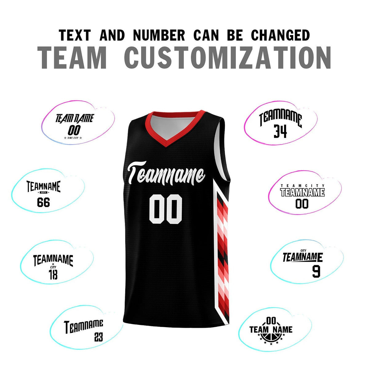 Custom Black Mosaic Gradient Fashion Sports Uniform Basketball Jersey|KXKSHOP