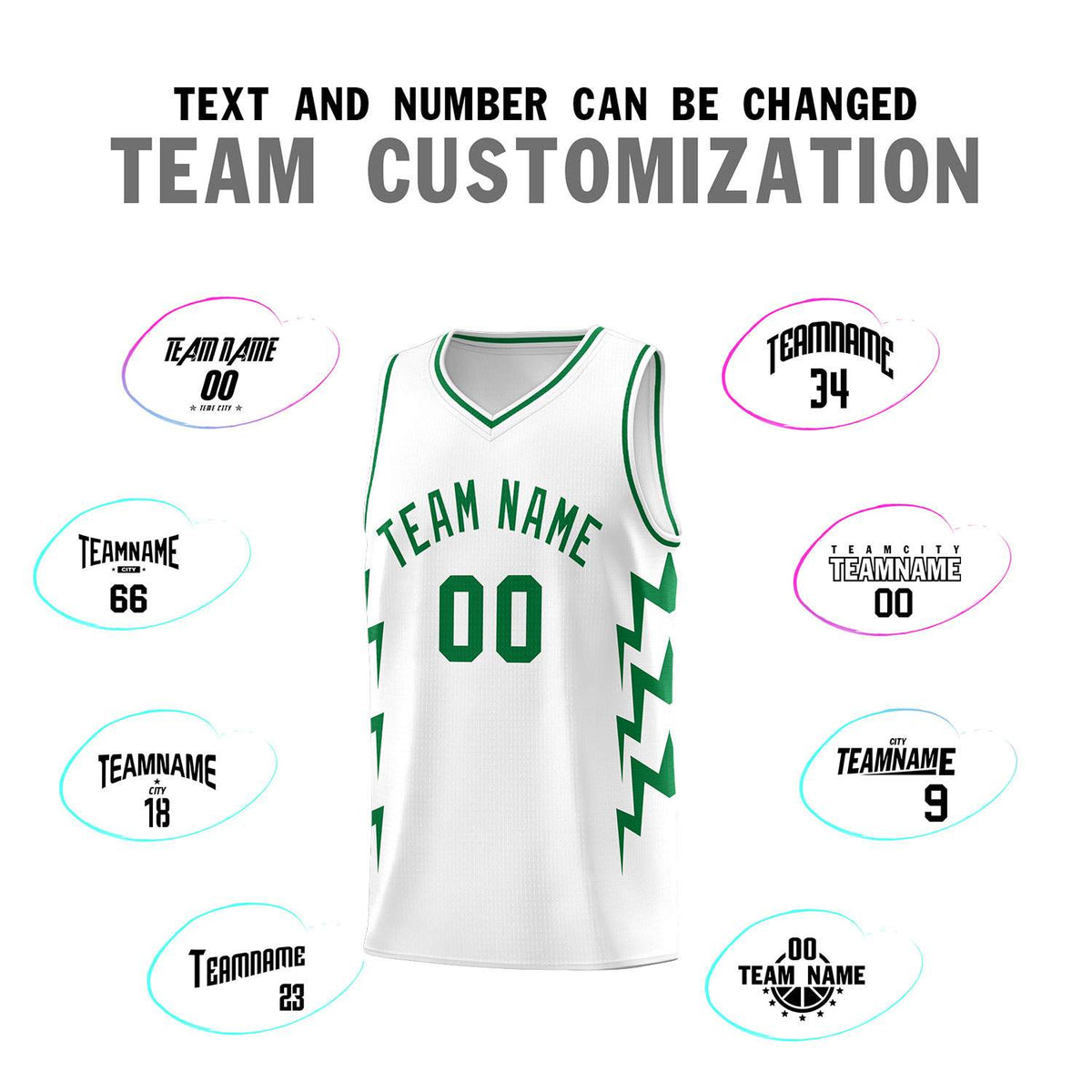 Custom White Side Lightning Pattern Sports Uniform Basketball Jersey|KXKSHOP