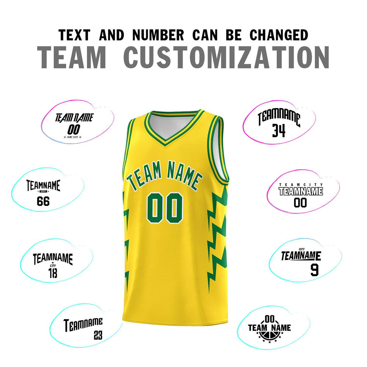 Custom Gold Side Lightning Pattern Sports Uniform Basketball Jersey|KXKSHOP