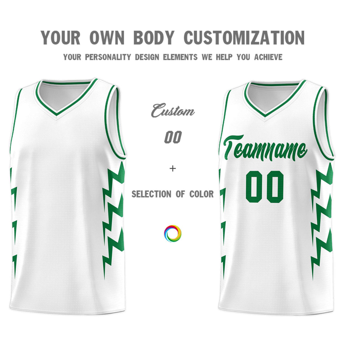 Custom White Side Lightning Pattern Sports Uniform Basketball Jersey|KXKSHOP