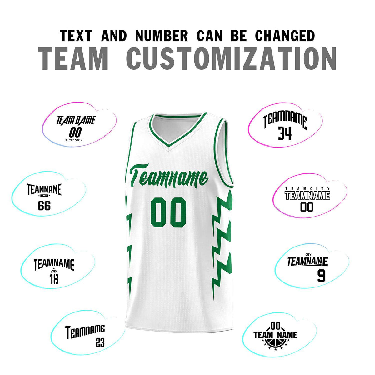 Custom White Side Lightning Pattern Sports Uniform Basketball Jersey|KXKSHOP