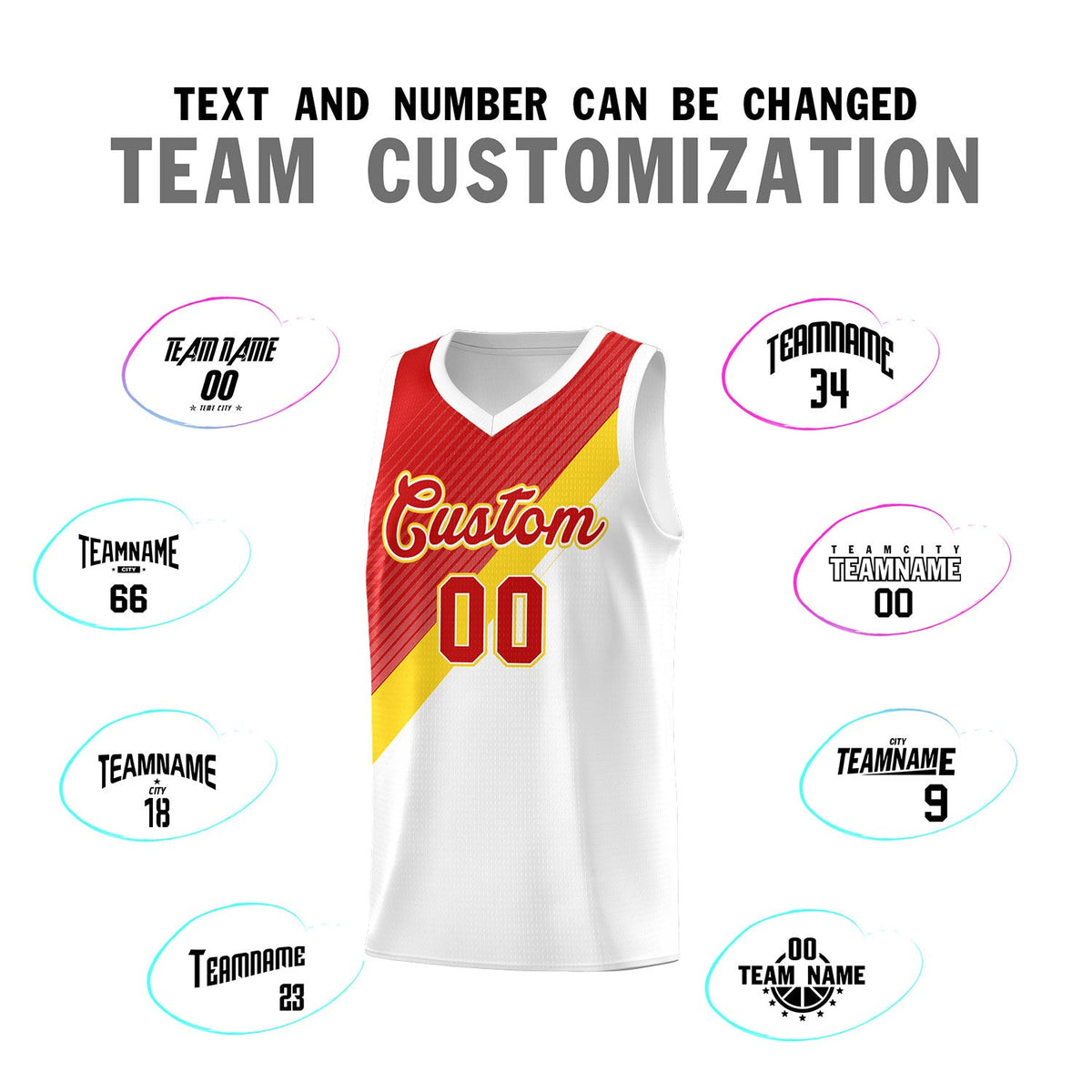 Custom Red White Diagonal Stripes Color Block Sets Basketball Jersey | For Men,Perfect for Teams,Perfect for Coaches,Sublimation Printed,For Kid,For Youth | KXKSHOP