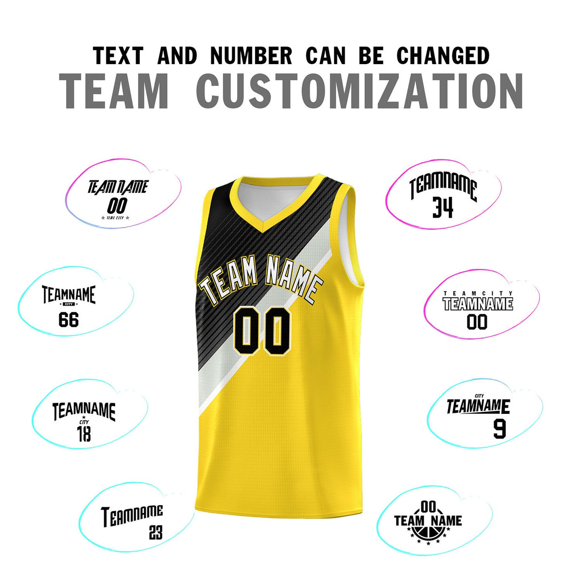 Custom Gold Black Gray Diagonal Stripes Color Block Sets Basketball Jersey | For Men,Perfect for Teams,Perfect for Coaches,Sublimation Printed,For Kid,For Youth | KXKSHOP