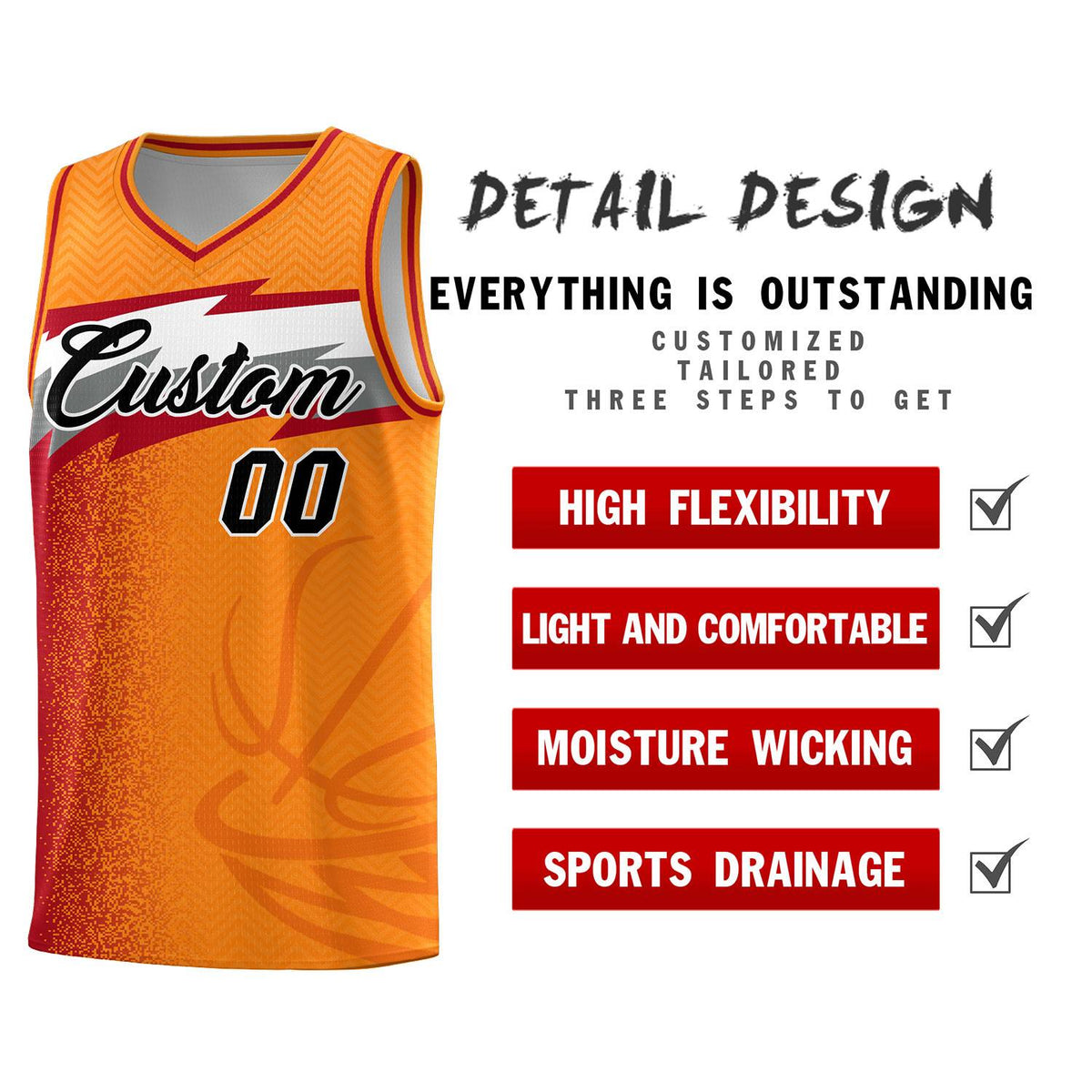 Custom Broncos Orange Dot Scatter Graffiti Pattern Sports Uniform Basketball Jersey|KXKSHOP