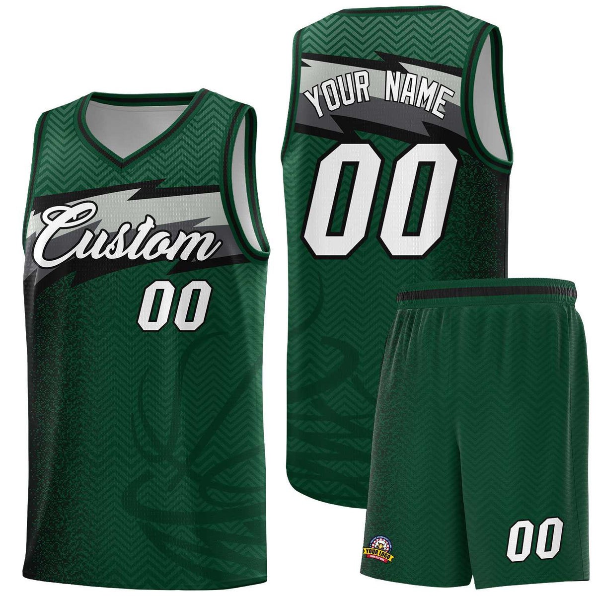 Custom Kelly Green Dot Scatter Graffiti Pattern Sports Uniform Basketball Jersey|KXKSHOP