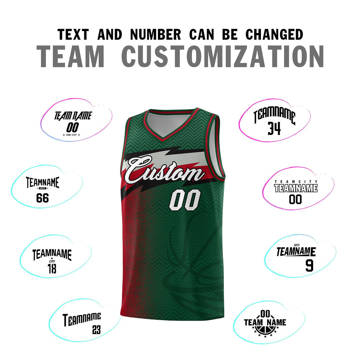 Custom Kelly Green Dot Scatter Graffiti Pattern Sports Uniform Basketball Jersey|KXKSHOP