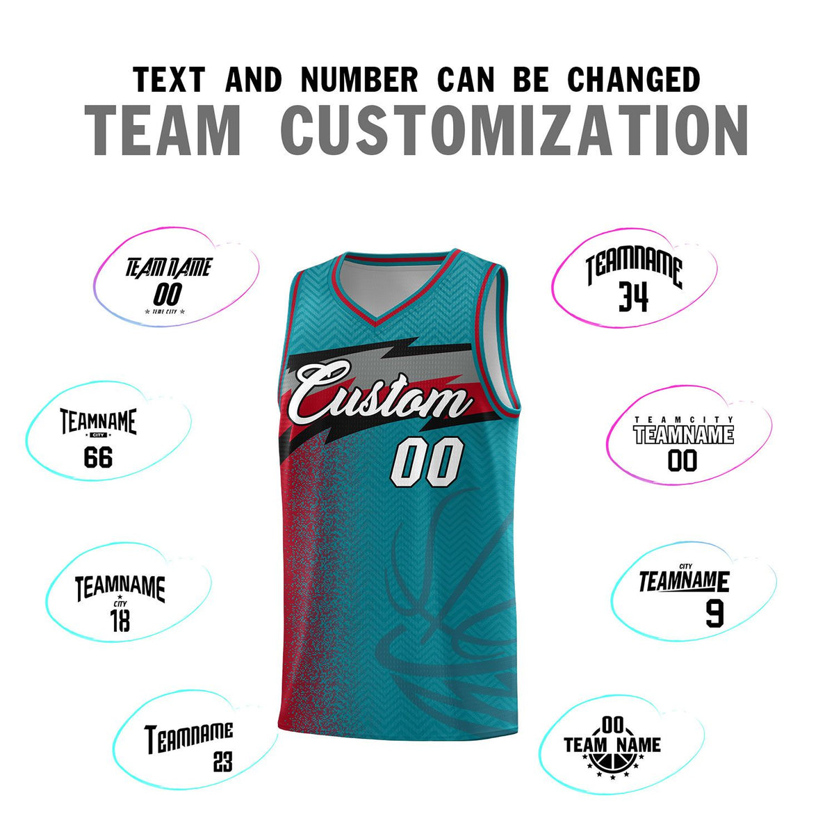 Custom Aqua Dot Scatter Graffiti Pattern Sports Uniform Basketball Jersey|KXKSHOP