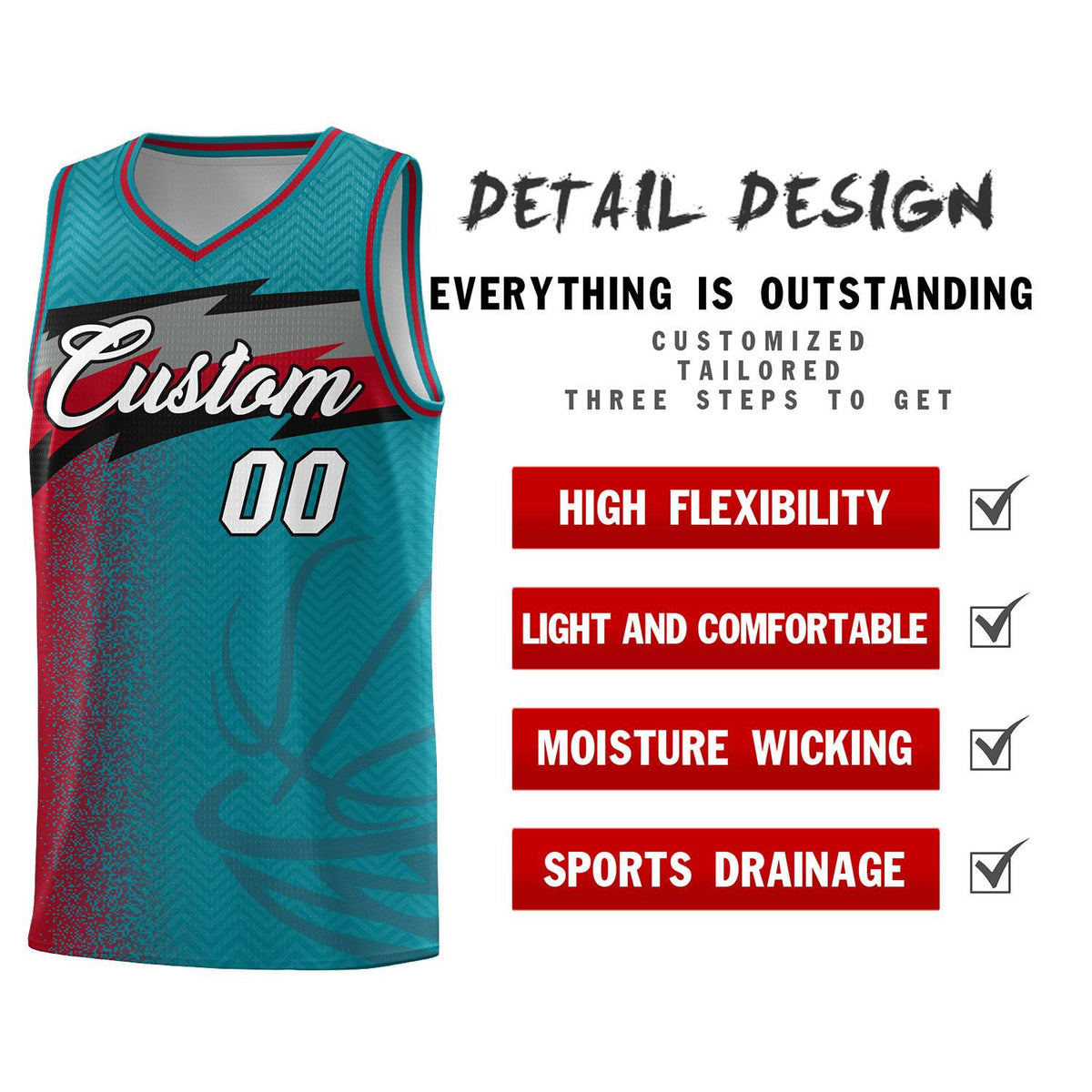 Custom Aqua Dot Scatter Graffiti Pattern Sports Uniform Basketball Jersey|KXKSHOP
