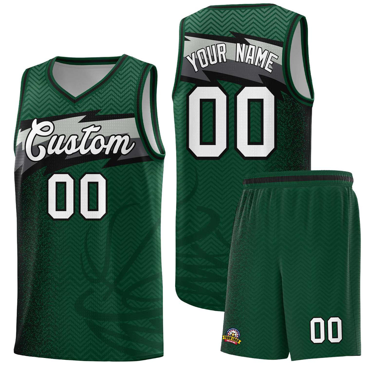 Custom Kelly Green Dot Scatter Graffiti Pattern Sports Uniform Basketball Jersey|KXKSHOP