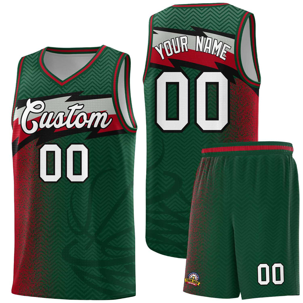 Custom Kelly Green Dot Scatter Graffiti Pattern Sports Uniform Basketball Jersey|KXKSHOP