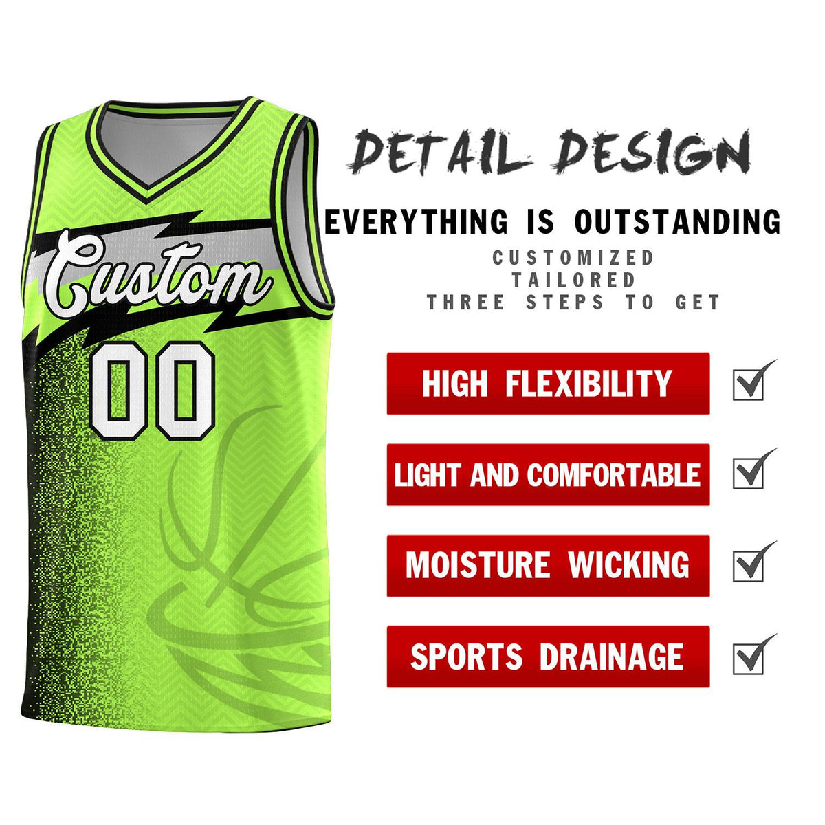 Custom Neon Green Dot Scatter Graffiti Pattern Sports Uniform Basketball Jersey|KXKSHOP