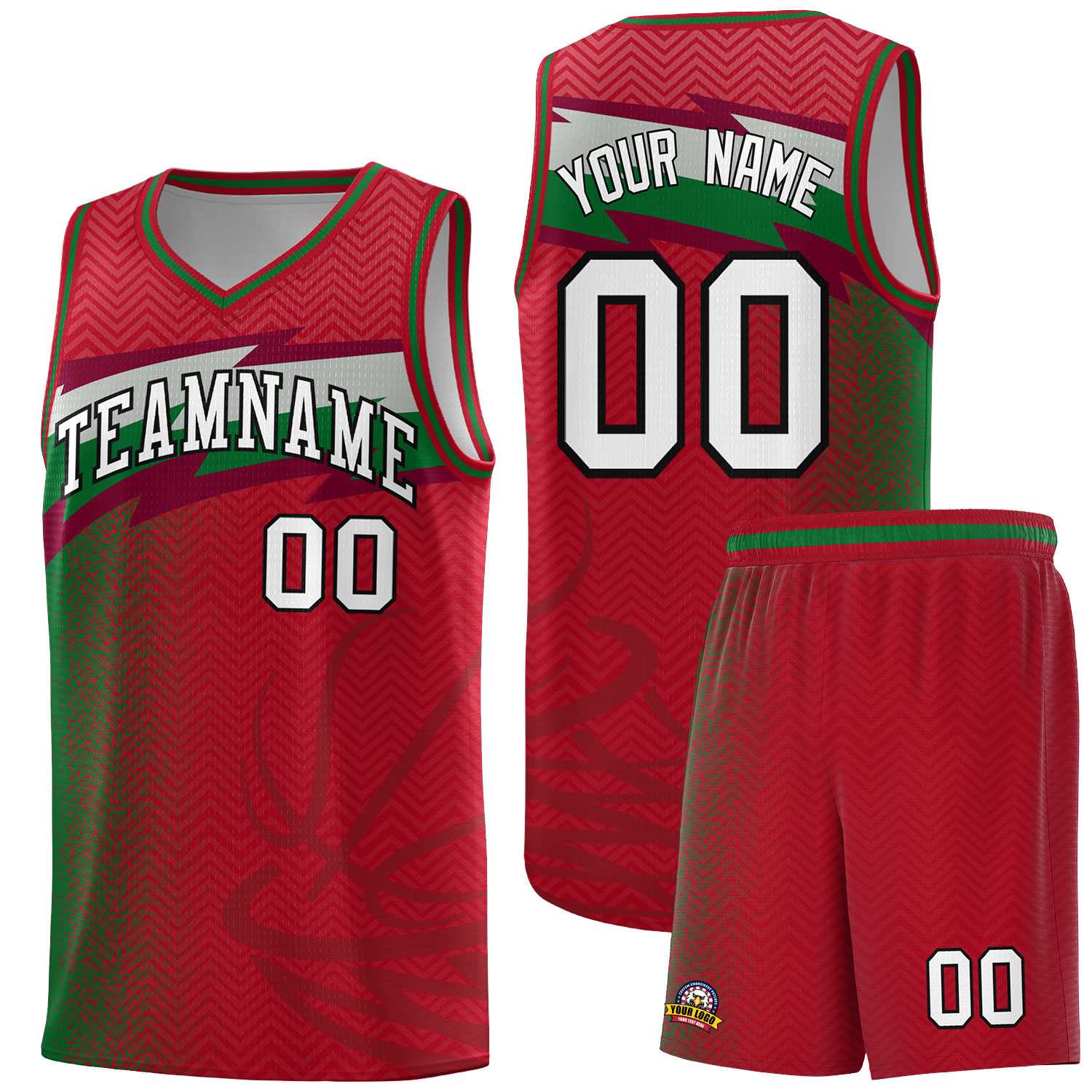 Custom Red Dot Scatter Graffiti Pattern Sports Uniform Basketball Jersey|KXKSHOP