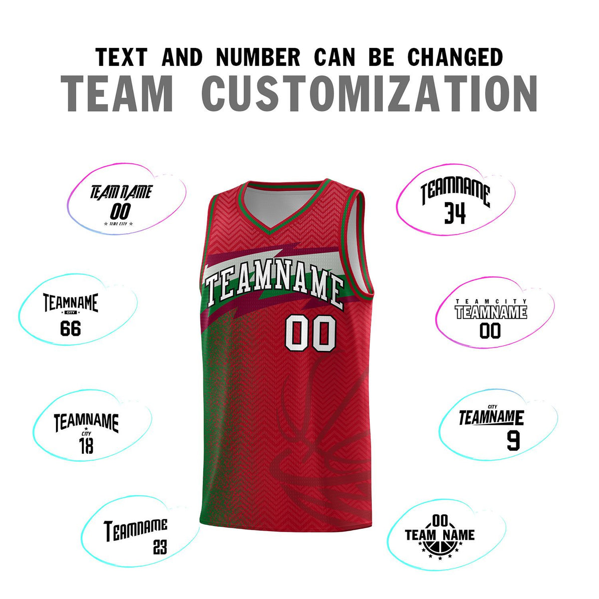 Custom Red Dot Scatter Graffiti Pattern Sports Uniform Basketball Jersey|KXKSHOP