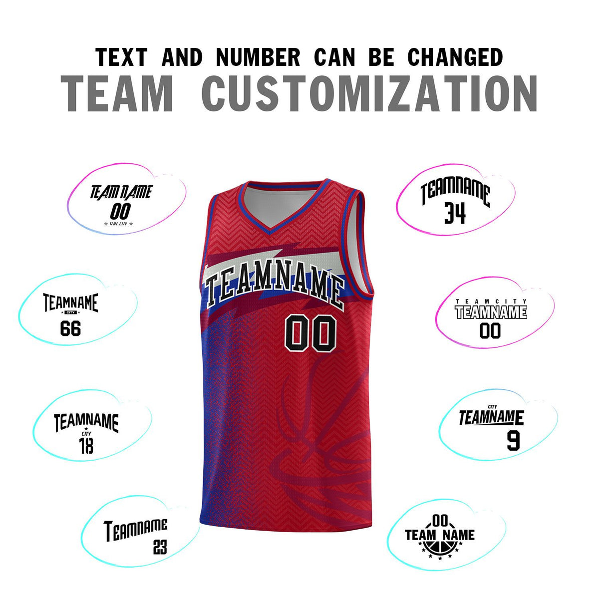 Custom Red Dot Scatter Graffiti Pattern Sports Uniform Basketball Jersey|KXKSHOP
