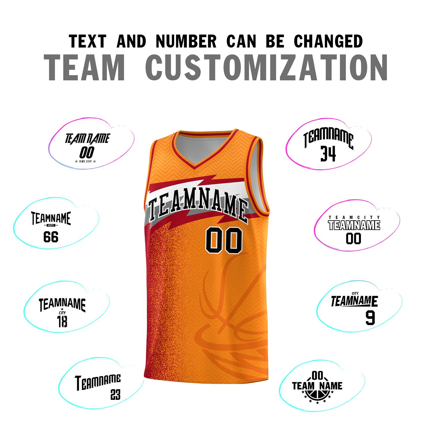 Custom Broncos Orange Dot Scatter Graffiti Pattern Sports Uniform Basketball Jersey|KXKSHOP