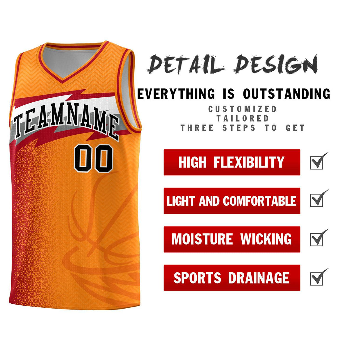 Custom Broncos Orange Dot Scatter Graffiti Pattern Sports Uniform Basketball Jersey|KXKSHOP