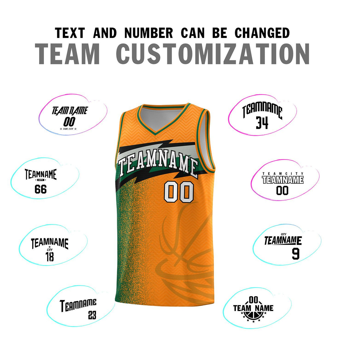 Custom Broncos Orange Dot Scatter Graffiti Pattern Sports Uniform Basketball Jersey|KXKSHOP