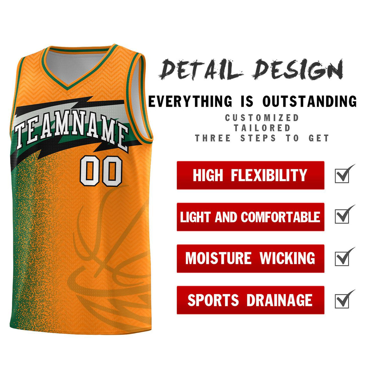 Custom Broncos Orange Dot Scatter Graffiti Pattern Sports Uniform Basketball Jersey|KXKSHOP