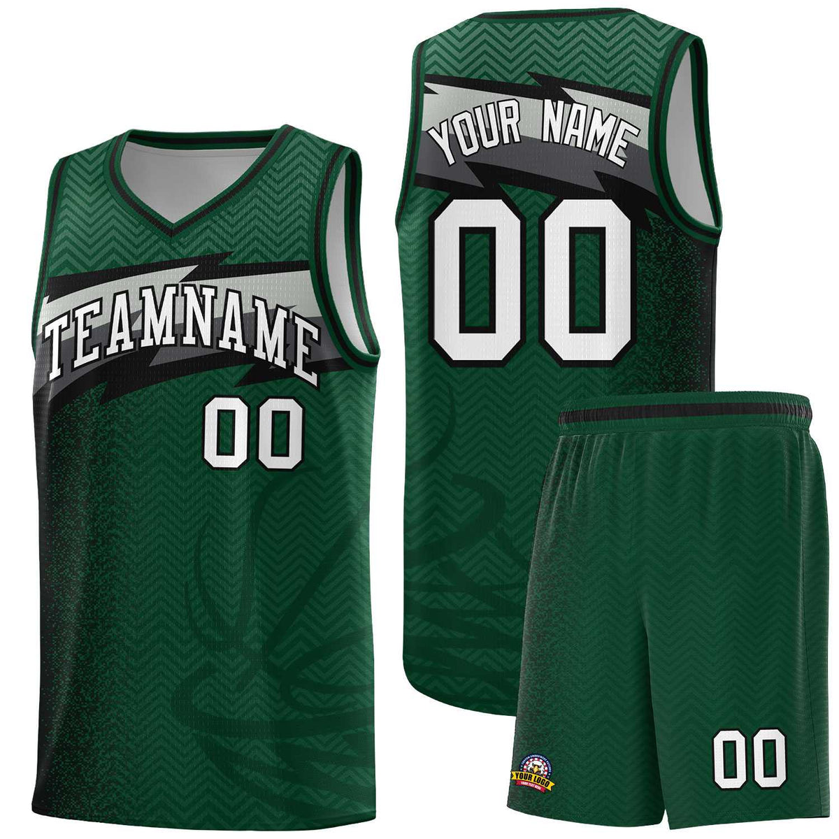 Custom Kelly Green Dot Scatter Graffiti Pattern Sports Uniform Basketball Jersey|KXKSHOP