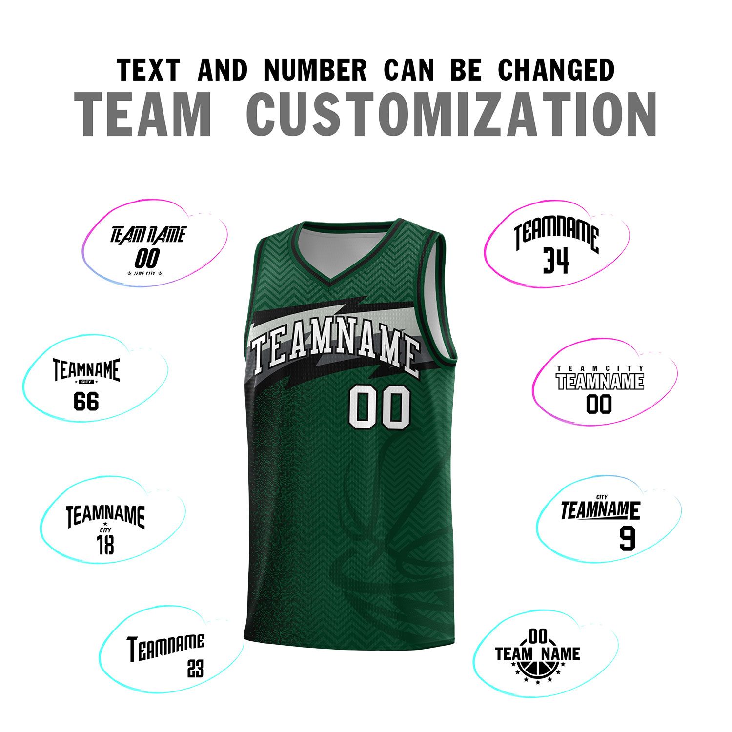 Custom Kelly Green Dot Scatter Graffiti Pattern Sports Uniform Basketball Jersey|KXKSHOP