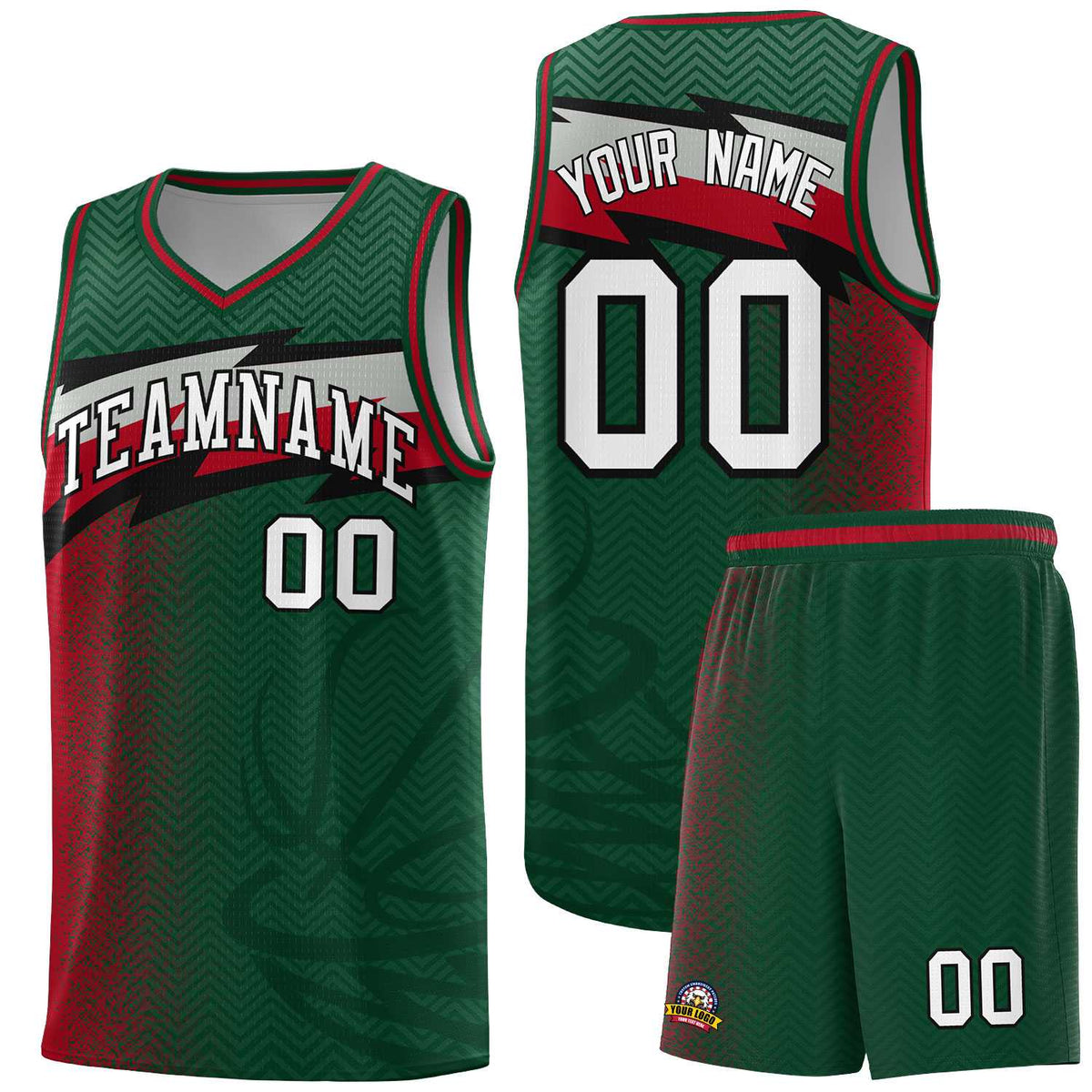 Custom Kelly Green Dot Scatter Graffiti Pattern Sports Uniform Basketball Jersey|KXKSHOP