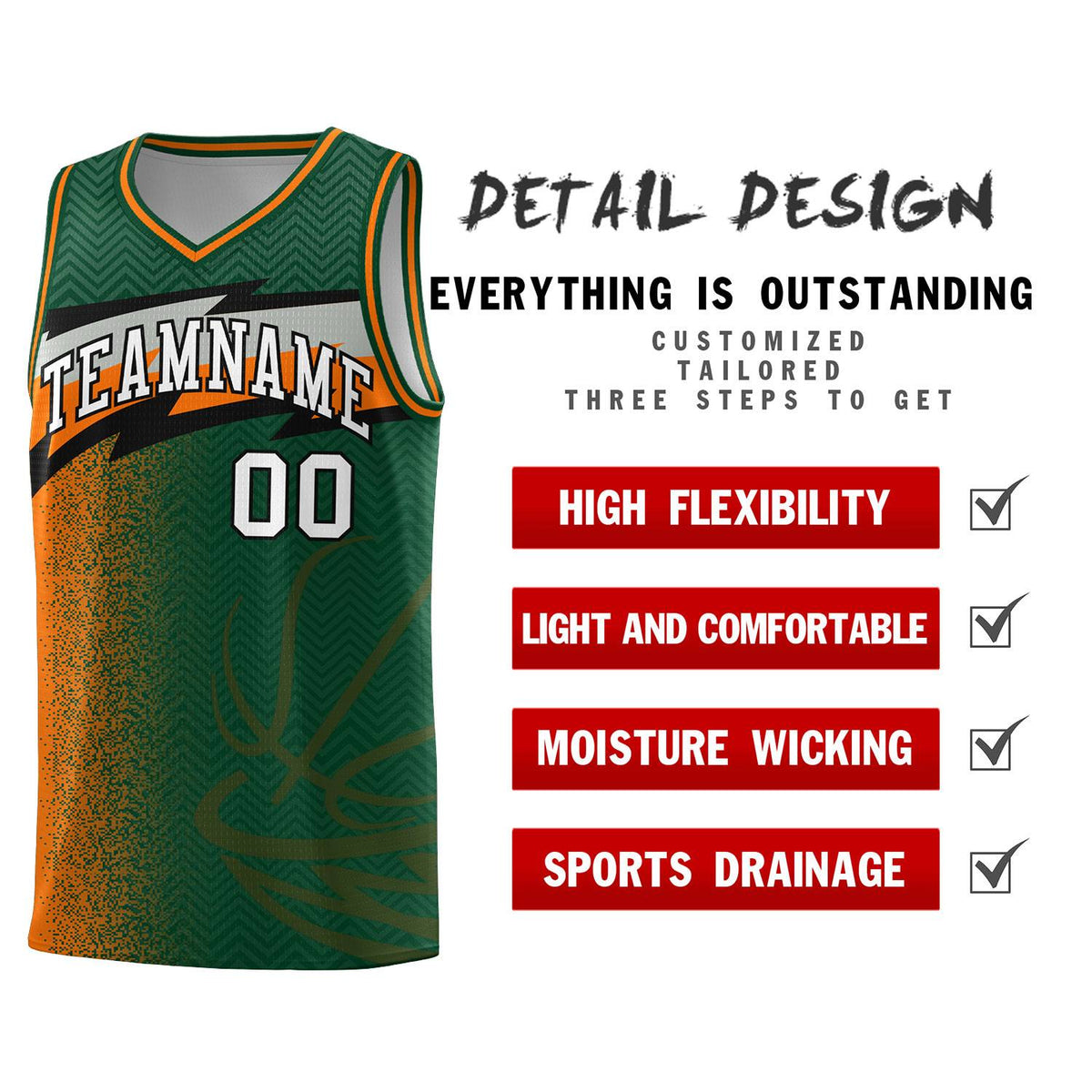 Custom Kelly Green Dot Scatter Graffiti Pattern Sports Uniform Basketball Jersey|KXKSHOP