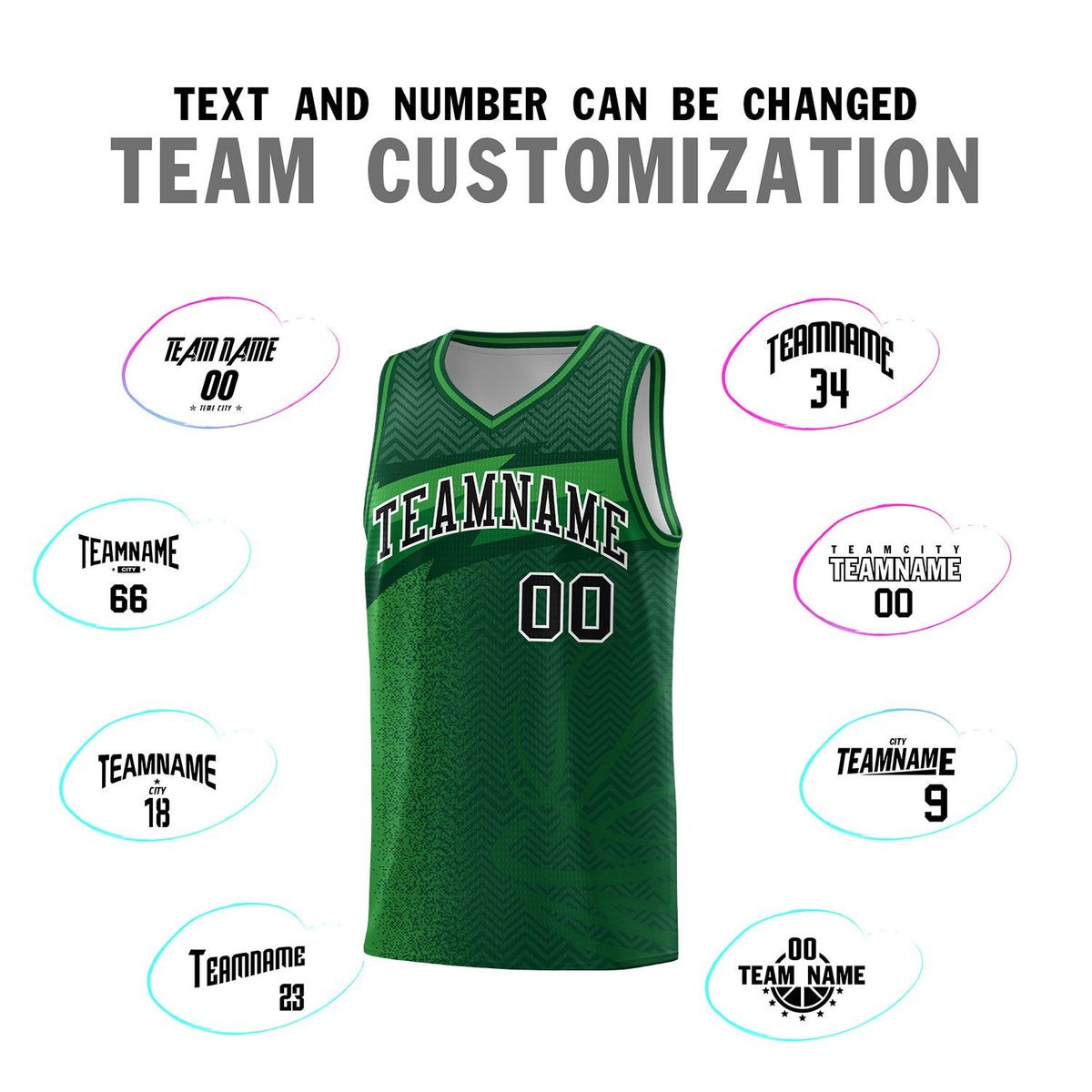 Custom Kelly Green Dot Scatter Graffiti Pattern Sports Uniform Basketball Jersey|KXKSHOP