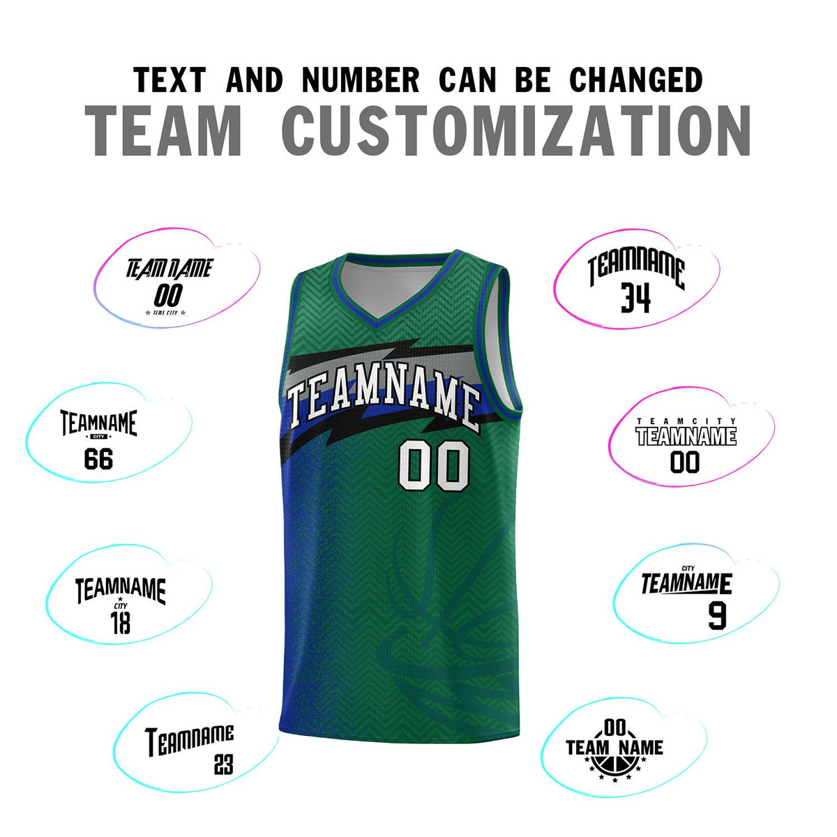Custom Kelly Green Dot Scatter Graffiti Pattern Sports Uniform Basketball Jersey|KXKSHOP